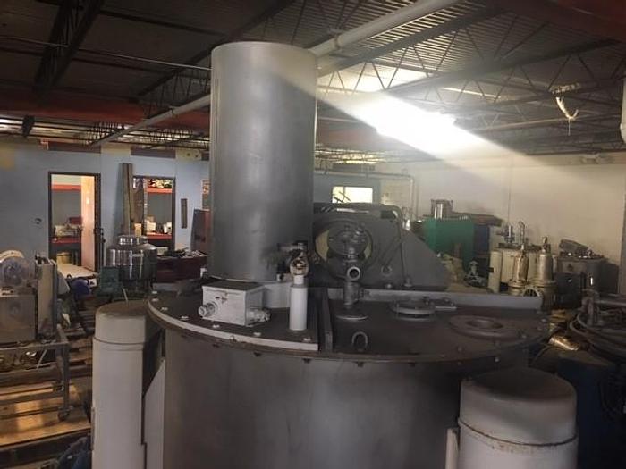 Used TOLHURST 48 IN. X 24 IN. PERFORATED BASKET CENTRIFUGE – HASTELLOY & 316 S/S