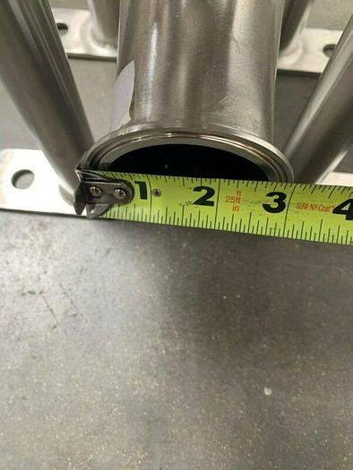 Used Cuno 6ZWB3 Stainless Steel Cartridge Filter Housing 150PSI @176°C