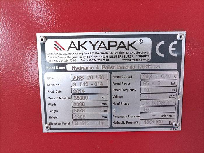 Used 2014 AKYAPAK  AHS 20/50