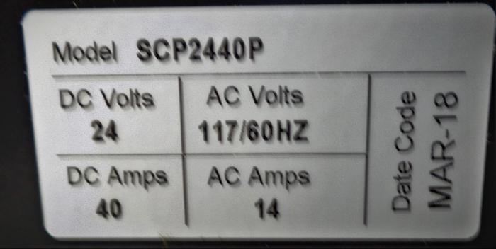 Used Charger, Battery, Mdl SCP2440, Quick Charge, Portable, #S742869