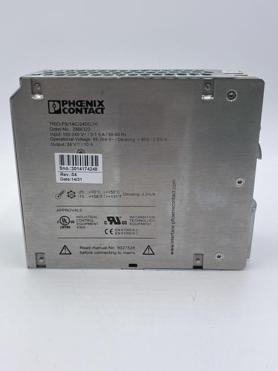 Used PHOENIX CONTACT Trio-PS/1AC/24DC/10