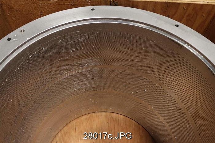 Used Beloit S24 Pressure Screen Basket, 0.062" Holes #28017