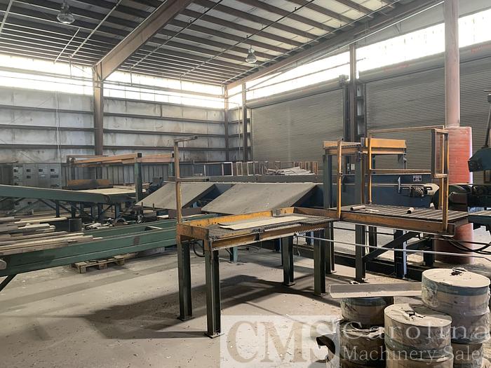 Used Brewer 9-Head Resaw Line