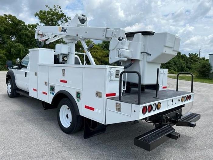 Used Altec AT40G 45ft Bucket Boom on 2012 Ford F550 4x4 Extended Cab Utility Truck - C14974