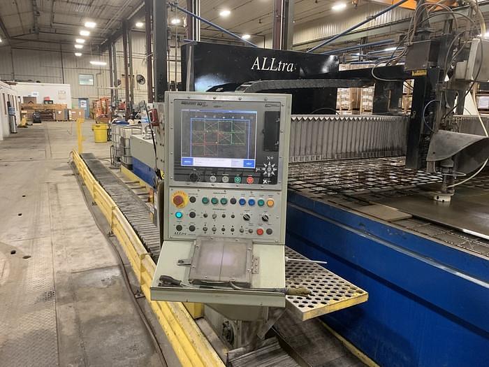 Used 2008 ALLTRA CORP. MODEL PG14-12 WJ, 120" X APPROX. 468" 2 HEAD GANTRY STYLE CNC WATER JET