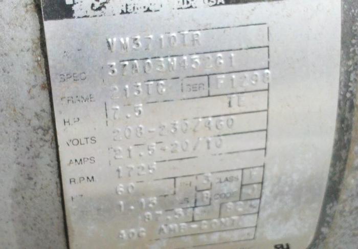 Used Pump, Vacuum, 7.5 HP, Rietschle, Type VCEH/AH 160 (2) #S737565