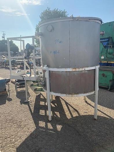 Used 500 Gallon Vertical Stainless Steel Tank