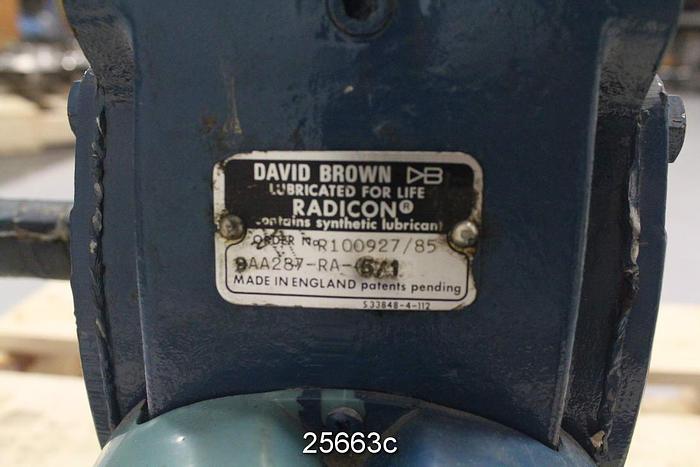 Unused Radicon 9AA287-RA-5/1 Right Angle Gear Reducer, Ration 5/1 Unused. #25663