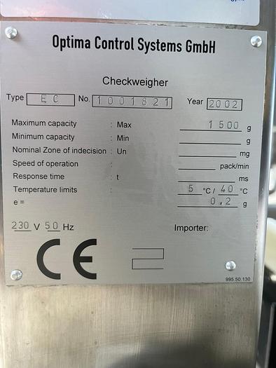 Gebruikt 2002 OCS Checkweger EC