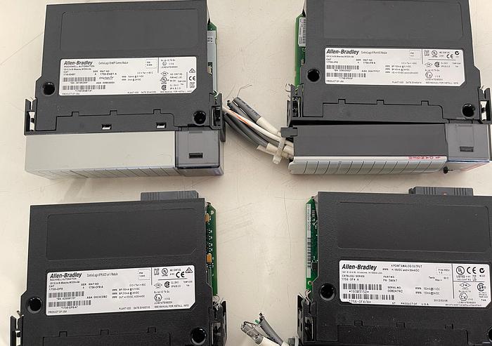 Used Allen-Bradley 1756-L73S, 1756-En2T & 1756-PB72 on 1756-A17 ControlLogix Chassis