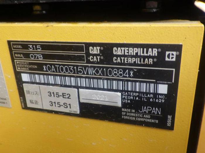 Used 2021 CAT 315-07B