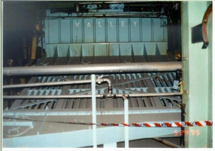 Used Voith/Valley  C-Frame Fourdrinier Section, 144" Wire, All Ss Construction, 46 Ft. From Center Of Breast Roll To Center Of Suction Couch, Complete With Valley 140" Pond Headbox, 2000 Fpm #4553