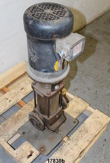 Used Grundfos C40006072E-P1-9945 Vertical High Pressure Pump, 1-1/4"x1-1/4", 11 GPM @ 300 Psi #17830