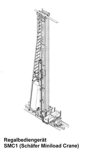 Gebraucht Automatisches Kleinteilelager (AKL) mit Fördertechnik für E3 - Kisten (600x400x320mm)