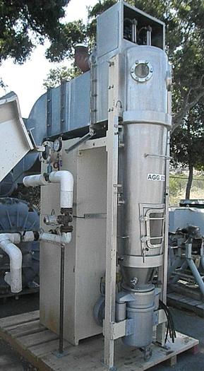 Used Dryer, Fluid Bed, Batch, 8" Dia, S/st, Steam Heated, Glatt, #S738279