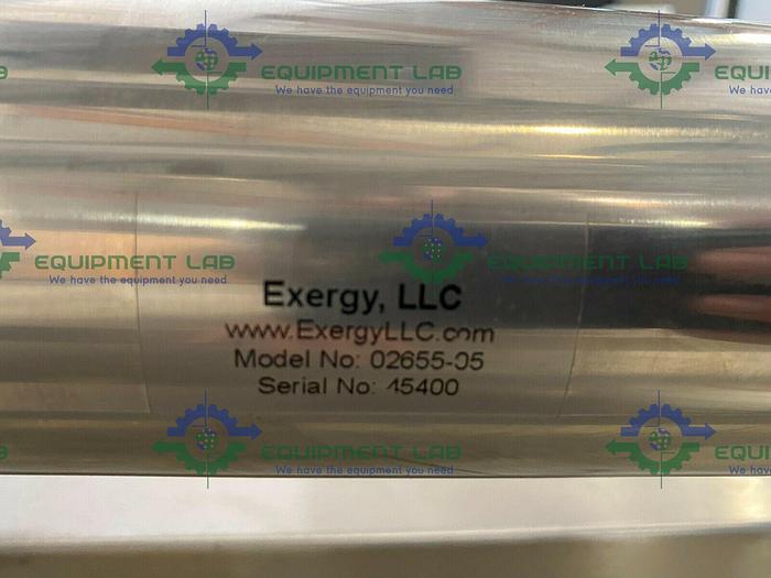 Used Exergy  02655-05 Stainless Steel Shell & Tube Heat Exchanger 20.3 Sq. Ft. on Cart