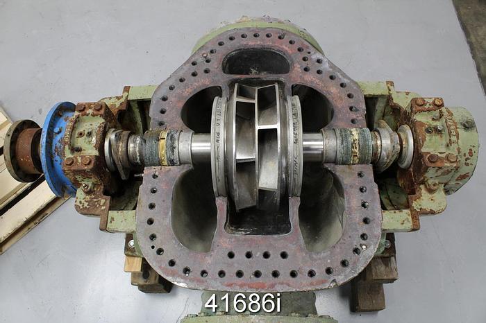 Used Sulzer ZUU-50 Double Suction Fan Pump, 20x24, Stainless Steel #41686