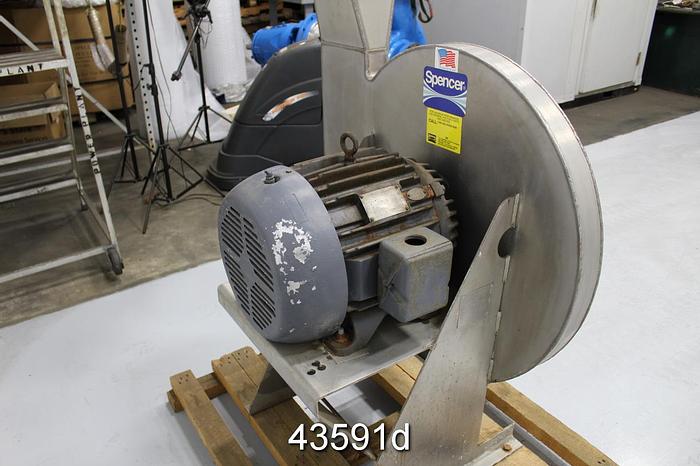 Used Spencer Blowers 413042 Blower #43591