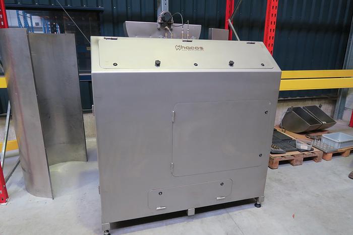 Used Hacos Depositor for chocolate or cream centres