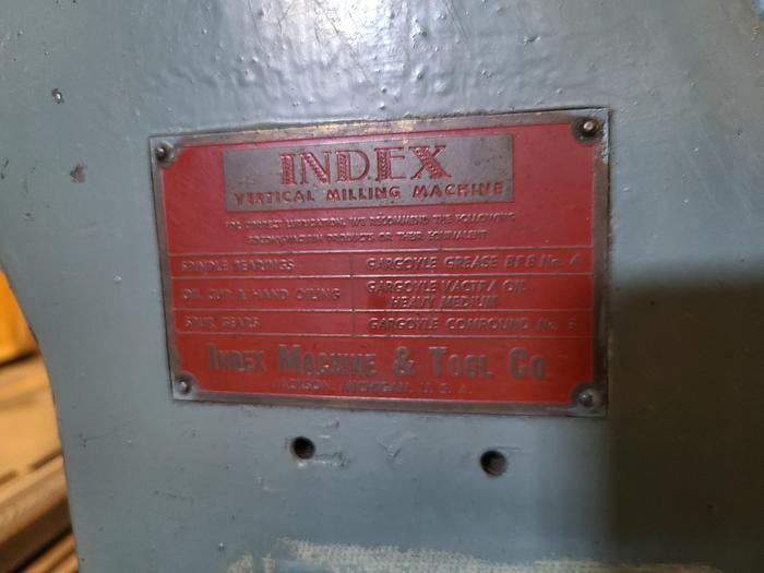 Used Index Vertical Milling Machine