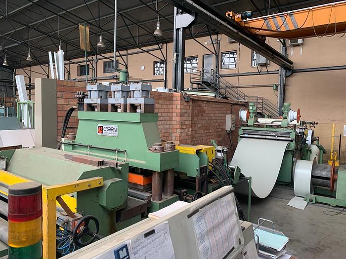 Used Line for cutting and folding sheet metal in coils Gasparini