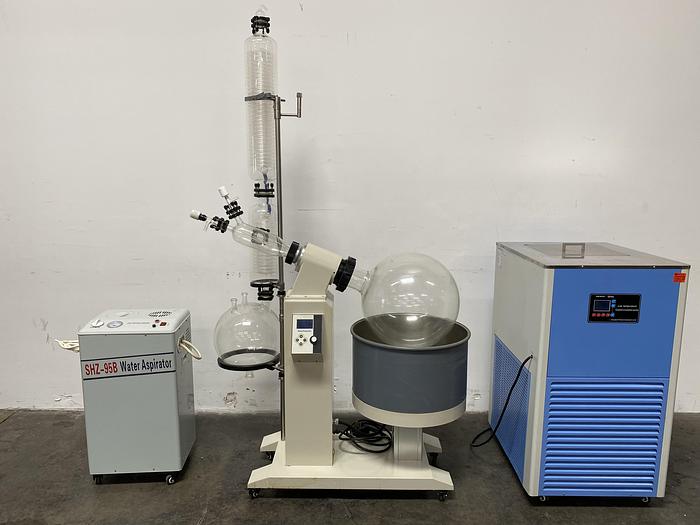 Used 50 Liter Rotary Evaporator w/ DLSB Chiller, Aspirator & Glassware