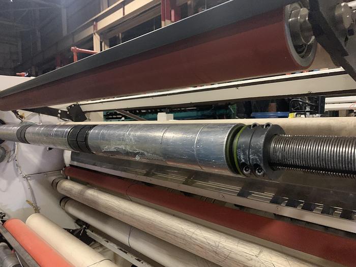 Used 62" TITAN MODEL SR5 CANTILEVERED DUPLEX SLITTER REWINDER 24" OD REWIND