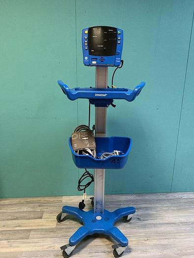 Used GE Dinamp V100 Patientenmonitor mit 1x Manschette, Fingersensor