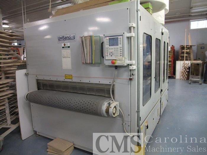 Used 2004 Unisanding Cross Sander with Doucet Return Conveyor