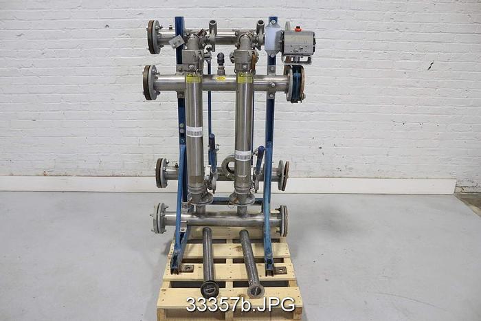 Used Ronningen Petter SS84-152-BW-MX 2-Bank Canister Filter #33357