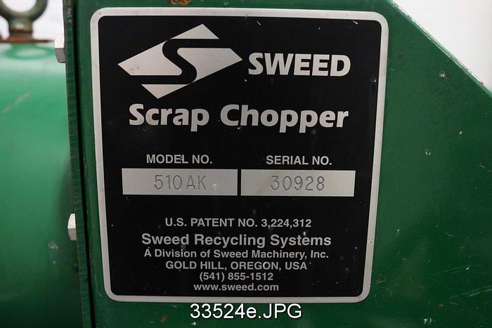 Used Sweed 510AK Scrap Chopper Wire #33524