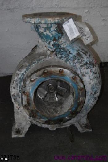 Used Goulds 3175 Goulds 3175, 8X10X14, 6 Vane Impeller, 13.25" Impeller Diameter, Stainless Steel Impeller, Stainless Steel Casing, Stainless Steel Stuffing Box, Stainless Steel Suction Side Plate, Packing. #27178