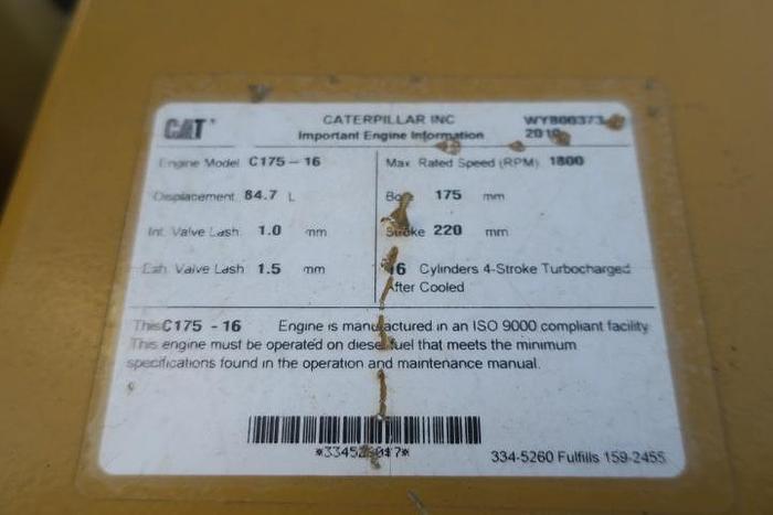 Used 2011 Caterpillar C175-16