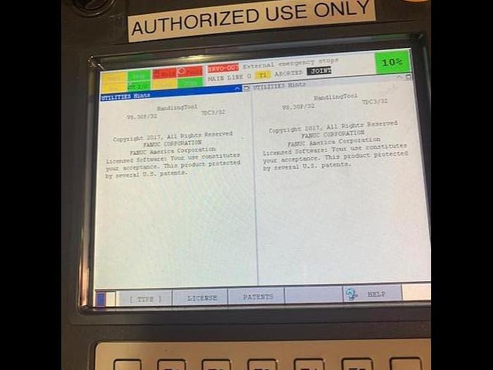 Used FANUC R2000iC/125L 6 AXIS CNC ROBOT WITH R30iB CONTROLLER, 125KG X 3,100 MM H REACH