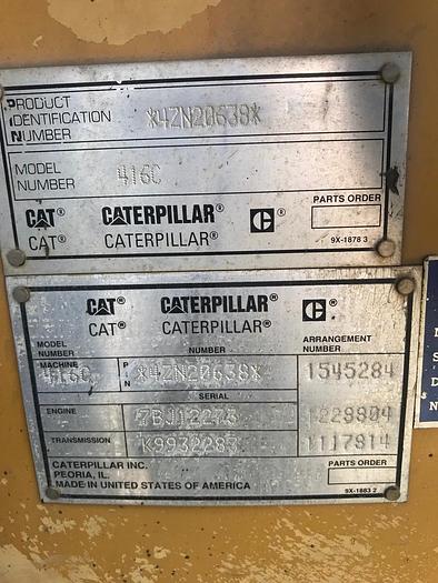 Used 2000 CATERPILLAR 416C