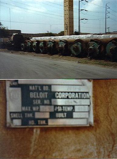 Used PAPER MACHINE COMPONENTS #11718