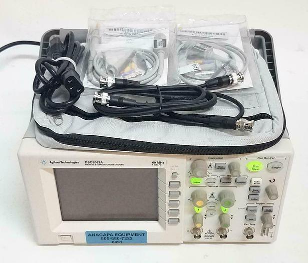 Used Agilent Technologies DSO3062A 2-Channel Digital Storage Oscilloscope 60mhz (6491