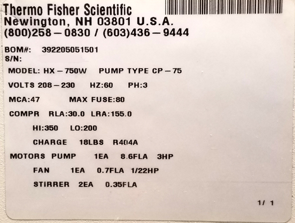 Used Thermo Fisher Scientific Neslab HX-750W