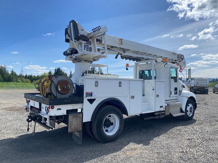 Used Altec DM47-BTR Digger Derrick on 2014 Kenworth T370 4x2 Reg Cab Utility Truck - 01687