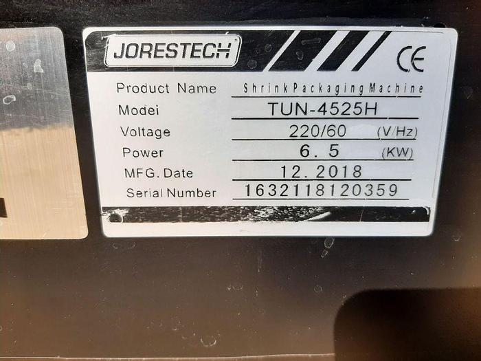 Used Tunnel, Shrink, Jorestech, Mdl TUN-4525, 22" x 35" #S744495