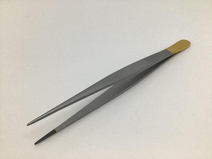 Used Forceps Tissue Dissecting Fine Point Tungsten Carbide Plain 140mm