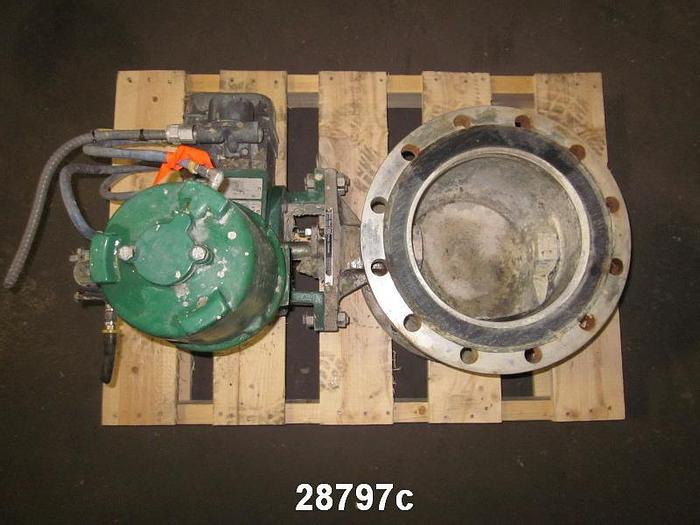 Used Fisher V150 10" Control V-Ball Valve, #28797