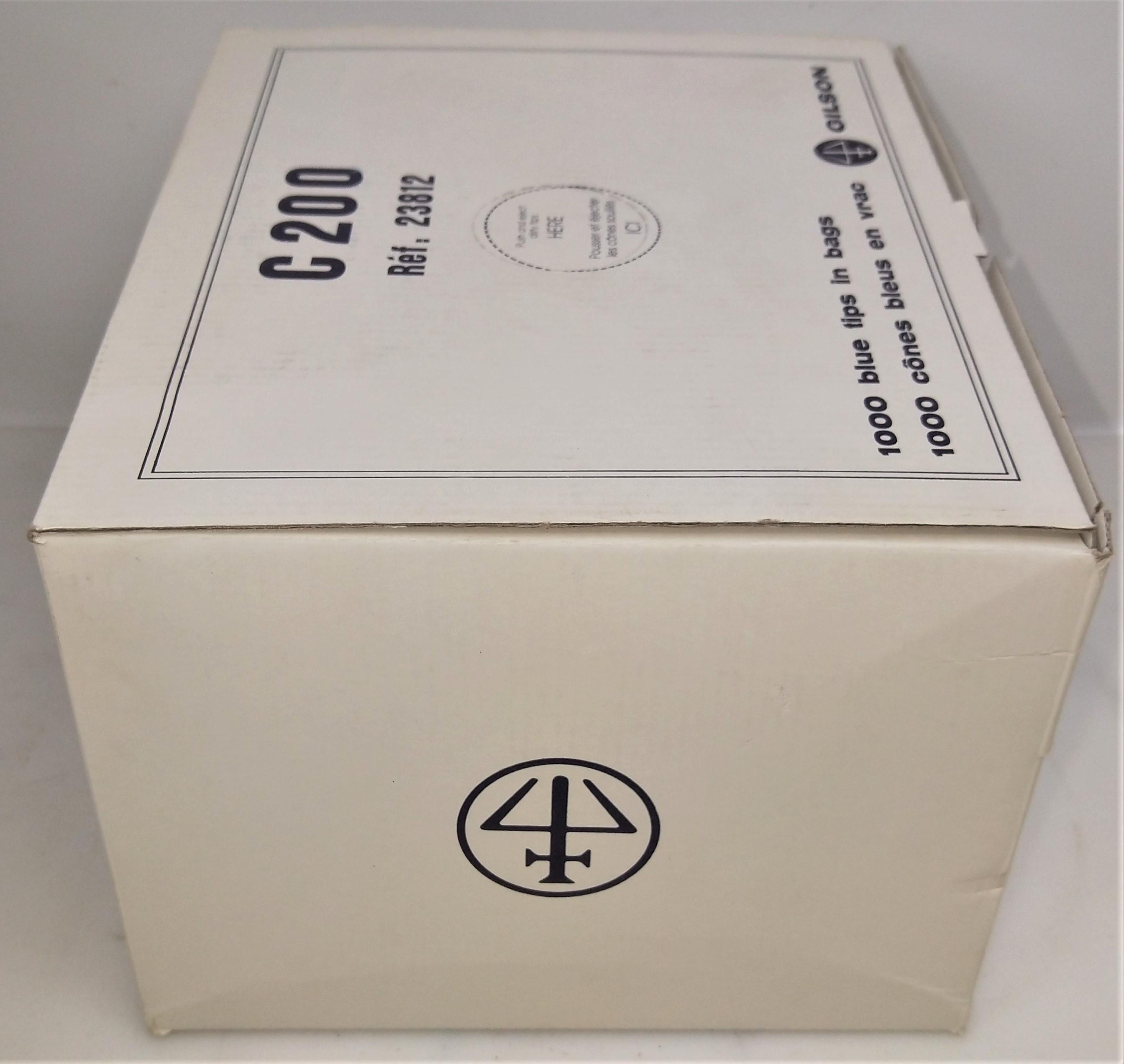 New Open Box Gilson C200 Pipette Tips - 200 µL (Box of 1000 Tips)