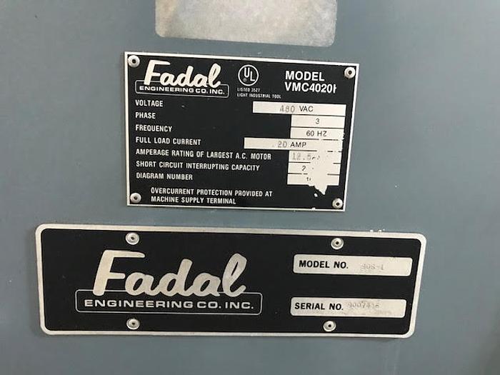 Used 1990 FADAL VMC 4020 with 4th Axis - Video