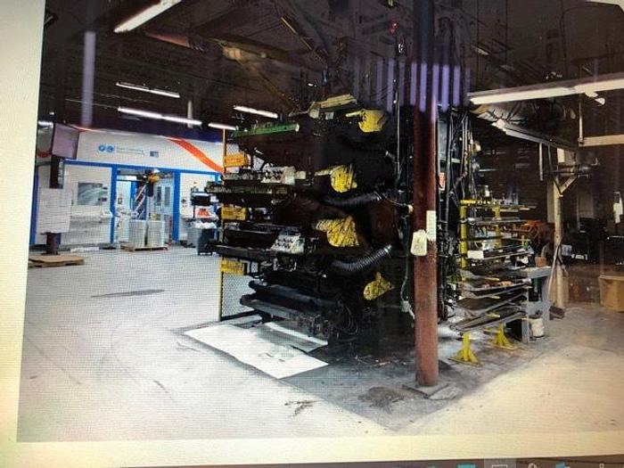 Used 47" WIDE 8 COLOR KIDDER PRESS TURRET UNWIND AND REWIND