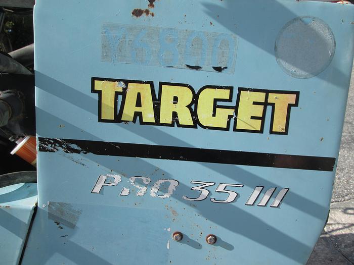 Used Target Pro 35 III Concrete Saw With Single Axle Trailer