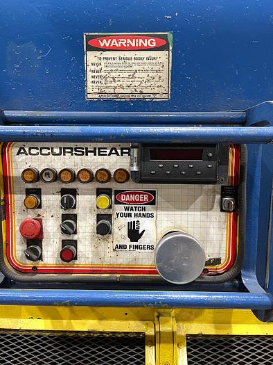 Used 1989 Accurpress 16' x 1/2" Hydraulic Accurshear 850016