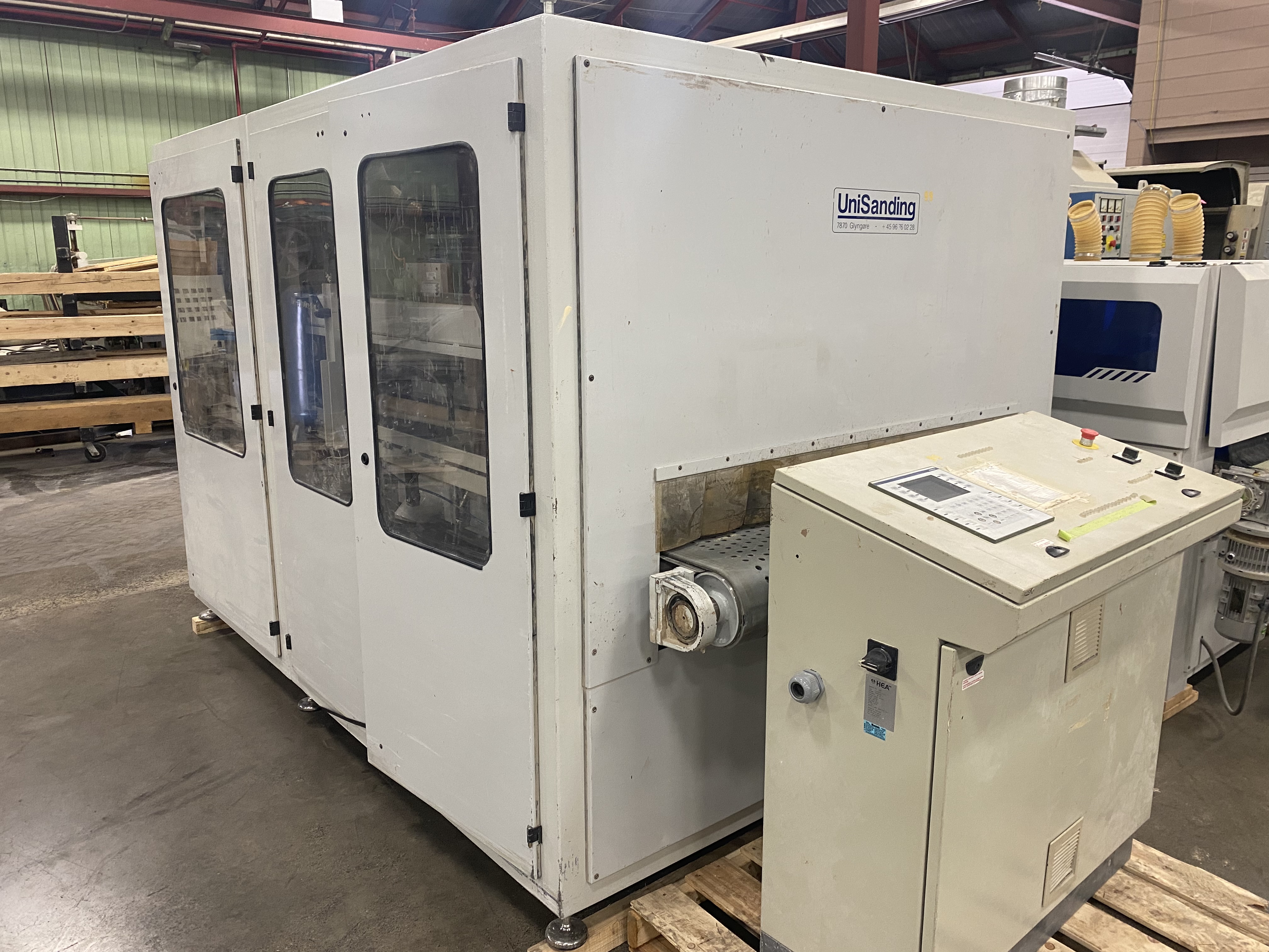 Used 2003 Unisanding Cross Sander 2.4.0 k.v. + 1.2.0.V