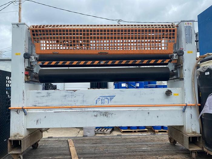 Used 2000 Fin Machine (Italy) SC2R 1600 2-Roll Glue Spreader & CLN 1600 Pinch Roller