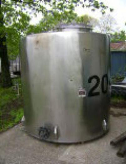Used 1,500 GALLON PERMA-SAN MIX TANK – T-316 S/S – #6387